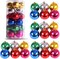 60mm 24ct Christmas Balls Ornaments (6 Colors Mixed/6 cm)
